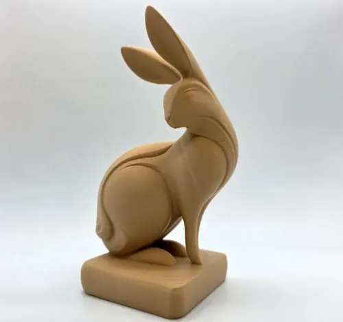 Figura De Conejo Mirando Hacia Atrás - Foto 4