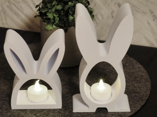 Pack De 2 Portavelas Led- Conejo De Pascua - Foto 3