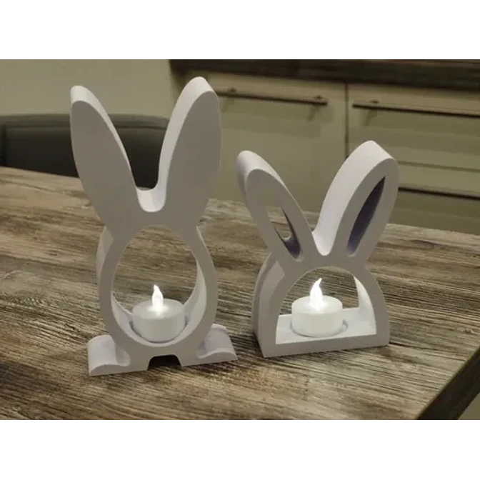Pack De 2 Portavelas Led- Conejo De Pascua 4