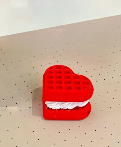Figura Clicker De Waffle En Forma De Corazón - Foto 2