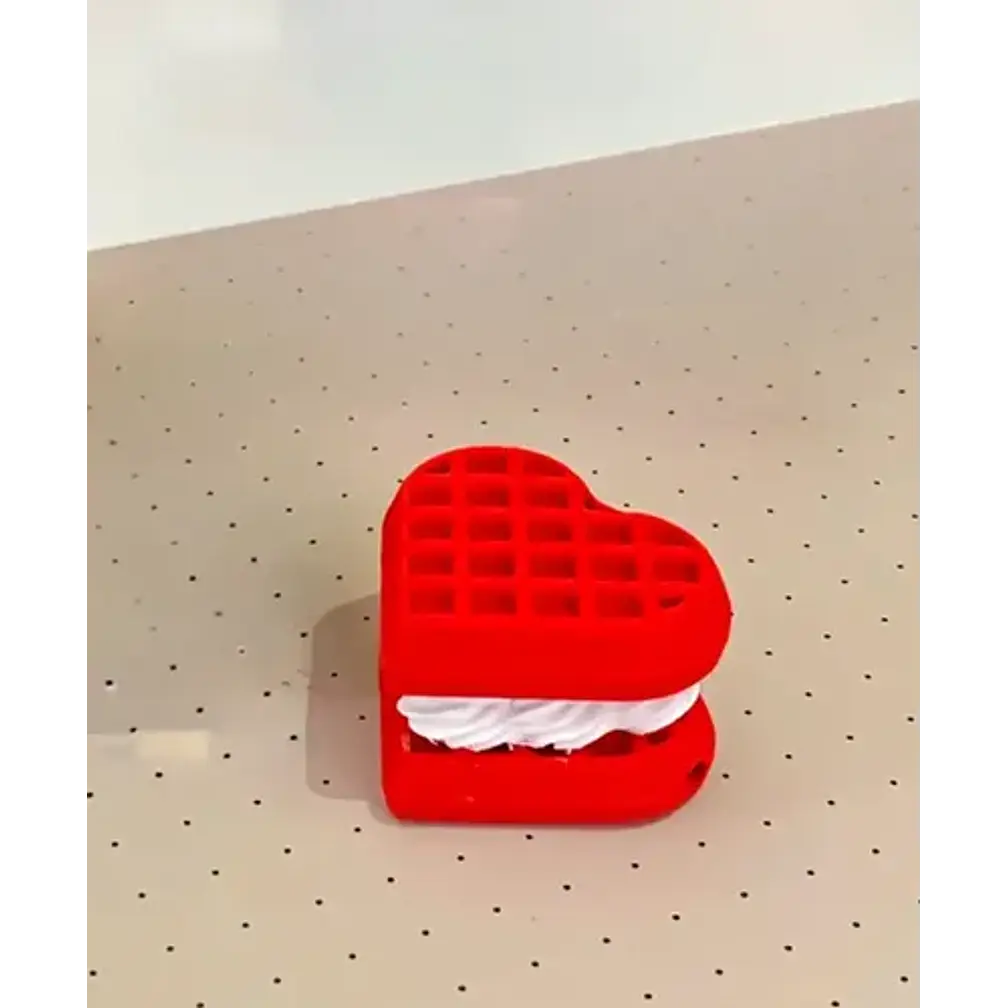 Figura Clicker De Waffle En Forma De Corazón 2
