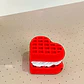 Figura Clicker De Waffle En Forma De Corazón - Miniatura 2