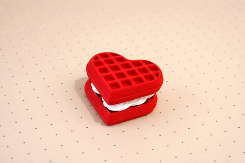 Figura Clicker De Waffle En Forma De Corazón - Foto 3
