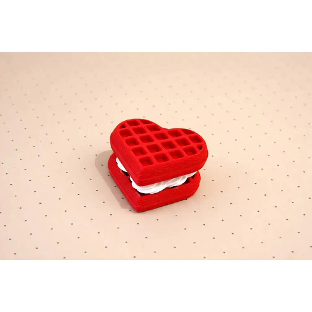Figura Clicker De Waffle En Forma De Corazón 3