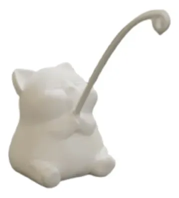 Mini Escultura- Gatito Pescando - Foto 3