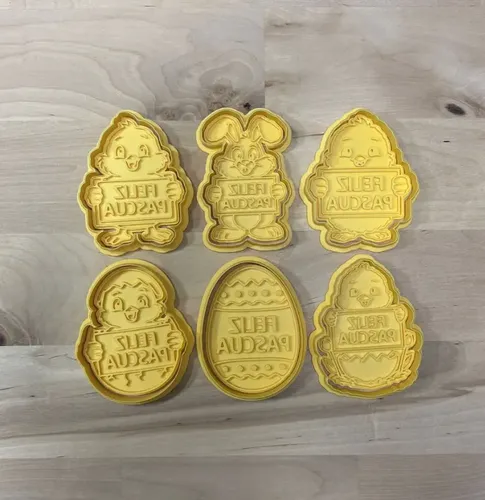 Cortadores De Galletas - Feliz Pascua (pack 6 Un) - Foto 2