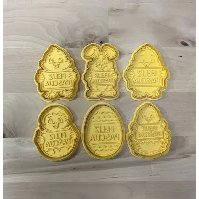 Cortadores De Galletas - Feliz Pascua (pack 6 Un) 2
