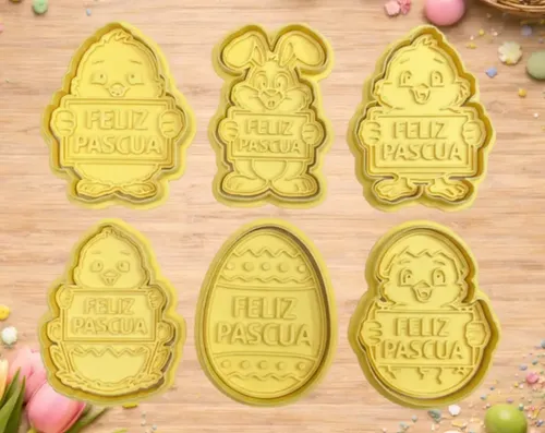 Cortadores De Galletas - Feliz Pascua (pack 6 Un) - Foto 3