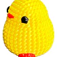 Figura Pollito Adorable Estilo Tejido - Miniatura 1