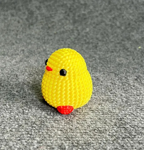 Figura Pollito Adorable Estilo Tejido - Foto 3