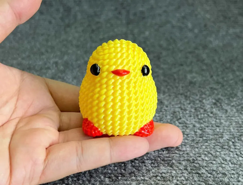 Figura Pollito Adorable Estilo Tejido - Foto 4