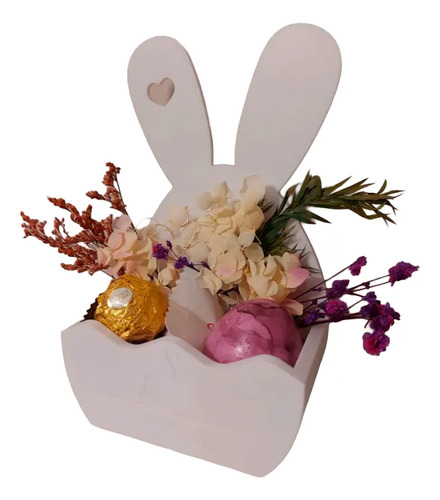 Decoración - Cesta De Conejito De Pascua