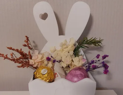 Decoración - Cesta De Conejito De Pascua - Foto 2