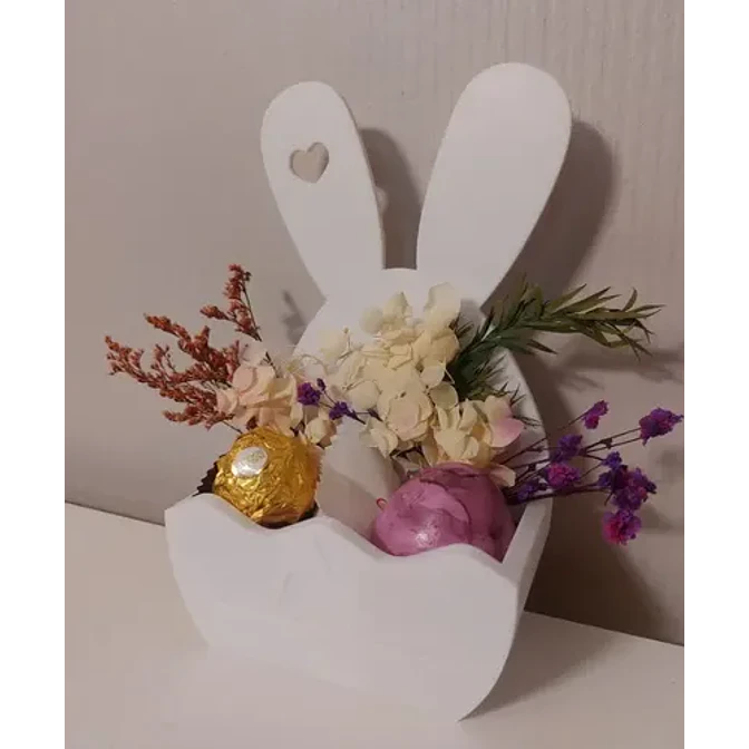 Decoración - Cesta De Conejito De Pascua 3