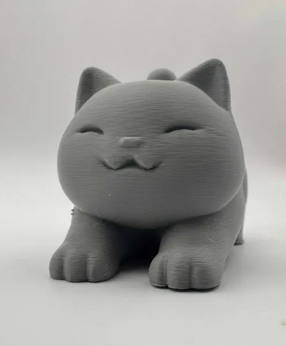 Mini Escultura Decorativa- Gato Estirándose