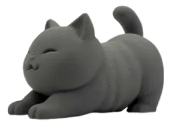 Mini Escultura Decorativa- Gato Estirándose - Foto 2