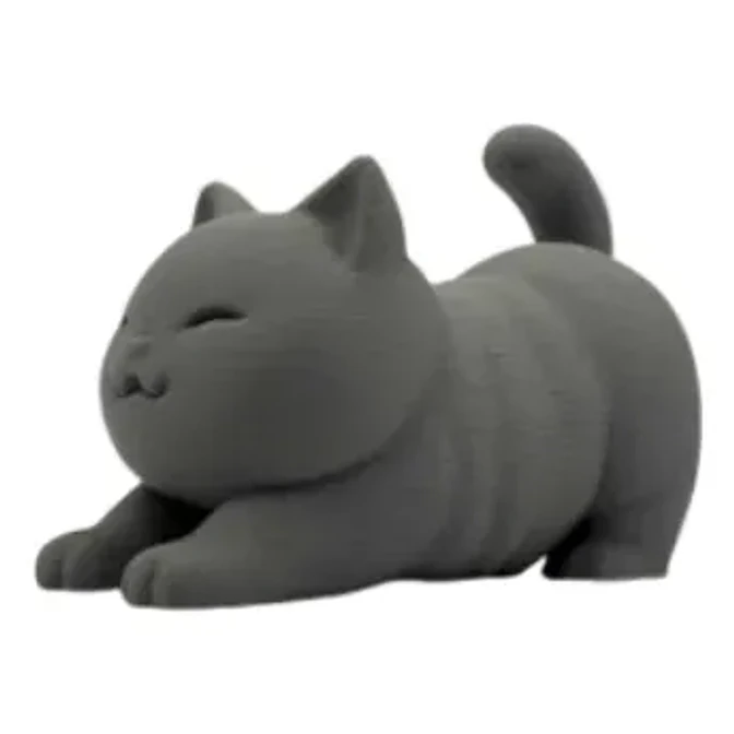 Mini Escultura Decorativa- Gato Estirándose 2