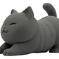 Mini Escultura Decorativa- Gato Estirándose - Miniatura 2