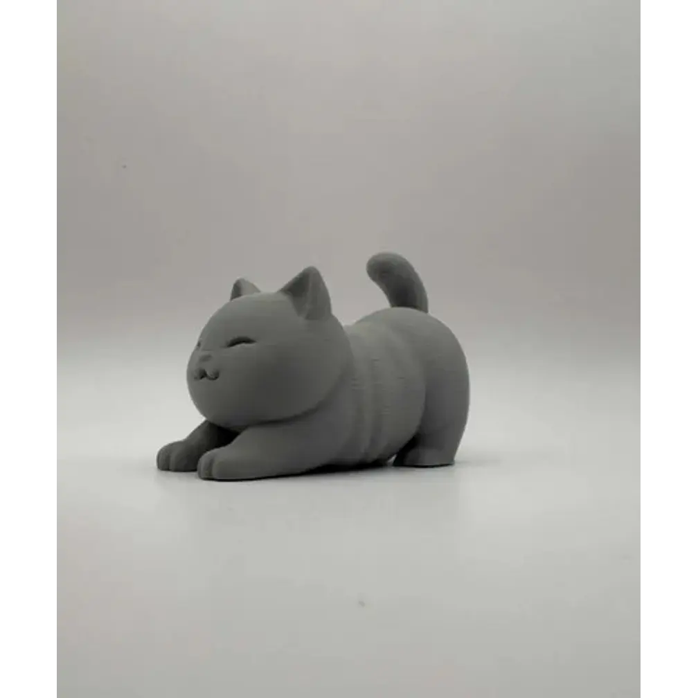 Mini Escultura Decorativa- Gato Estirándose 3