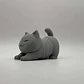 Mini Escultura Decorativa- Gato Estirándose - Miniatura 3