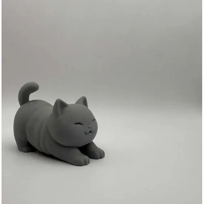 Mini Escultura Decorativa- Gato Estirándose 4