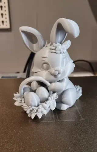 Figura Conejo De Pascua Con Cesta - Foto 2