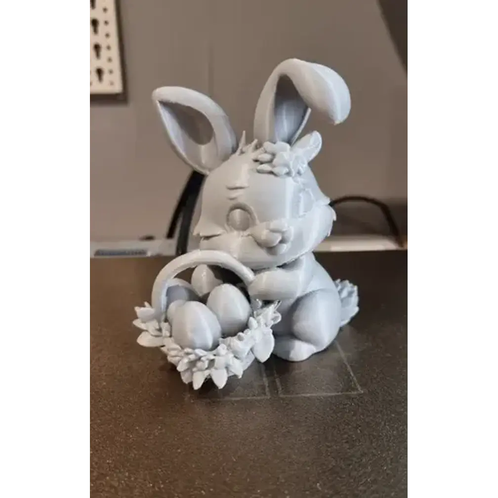 Figura Conejo De Pascua Con Cesta 2
