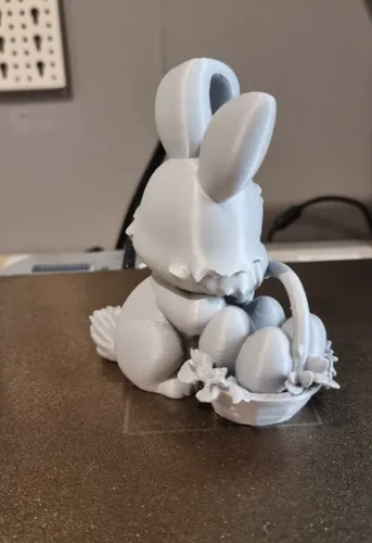Figura Conejo De Pascua Con Cesta - Foto 3