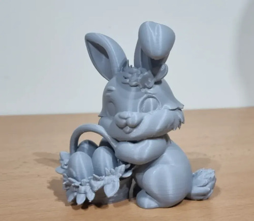 Figura Conejo De Pascua Con Cesta - Foto 4