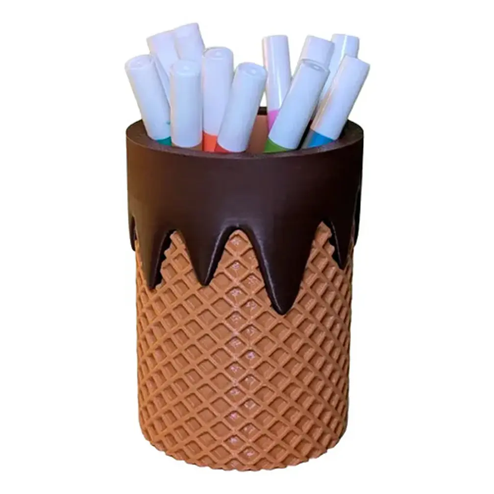 Organizador De Escritorio - Cono De Helado Chocolate 1