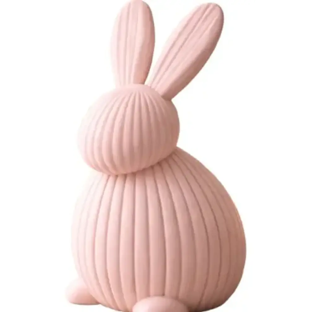 Figura Decorativa De Conejito Acanalado 1