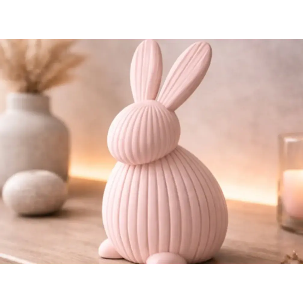 Figura Decorativa De Conejito Acanalado 2