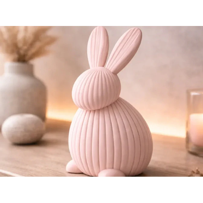 Figura Decorativa De Conejito Acanalado 2