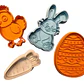 Conjunto De Cortadores De Galletas De Pascua (4 Un) - Miniatura 1