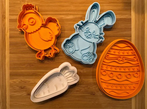 Conjunto De Cortadores De Galletas De Pascua (4 Un) - Foto 2