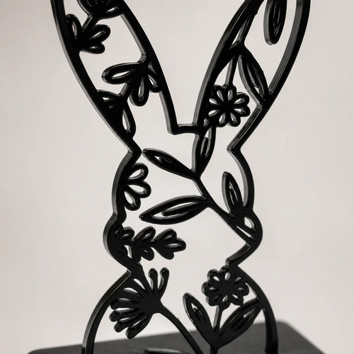 Escultura Conejo De Pascua Floral-  Decoración Semana Santa - Foto 2