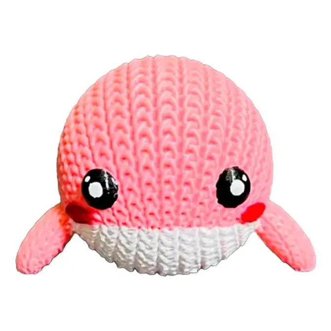 Figura Ballena Adorable Estilo Tejido 1
