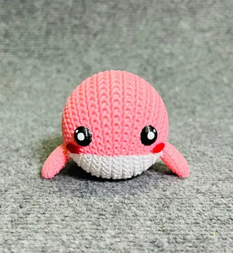 Figura Ballena Adorable Estilo Tejido - Foto 2