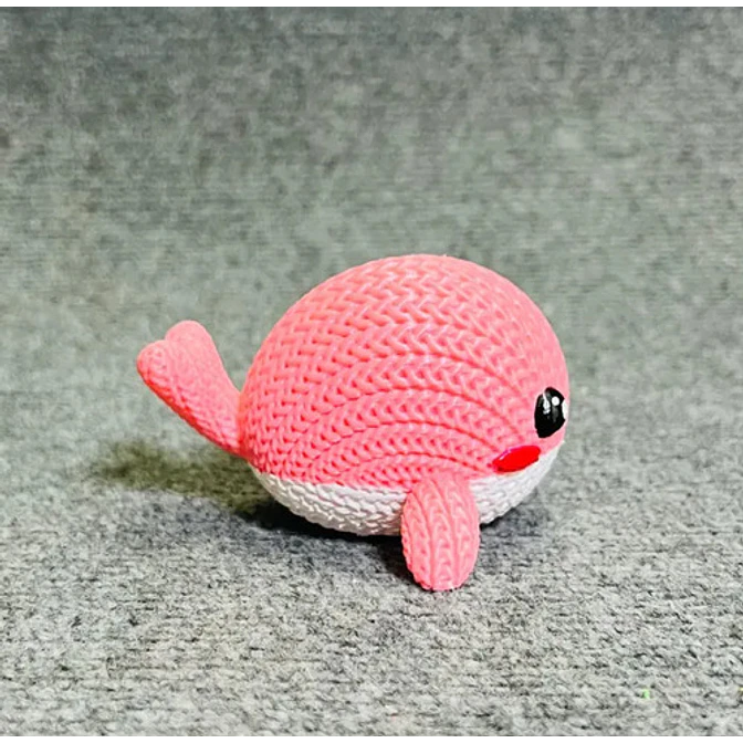 Figura Ballena Adorable Estilo Tejido 3