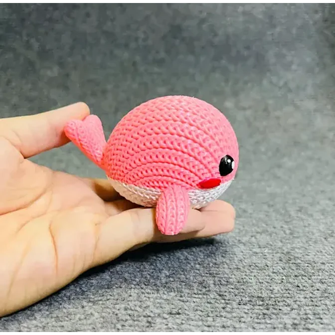 Figura Ballena Adorable Estilo Tejido 4
