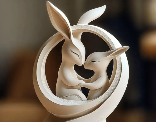 Figura Decorativa Festiva De Conejo De Pascua - Foto 3