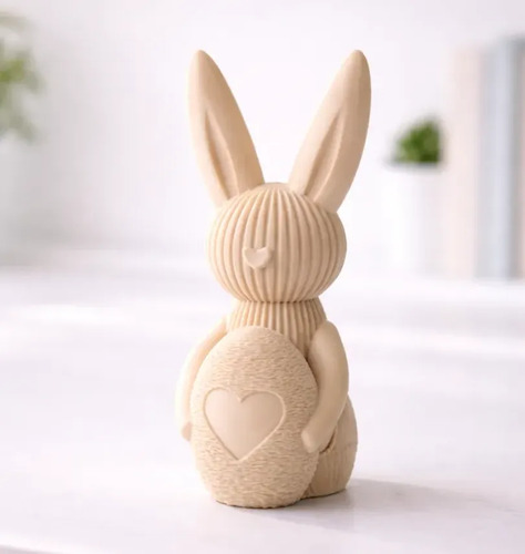 Figura Decorativa De Conejo De Pascua Con Huevo - Foto 2