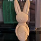 Figura Decorativa De Conejo De Pascua Con Huevo - Miniatura 3