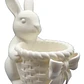 Figura Decorativa  Conejito De Pascua Con Cesta Con Lazo - Miniatura 1
