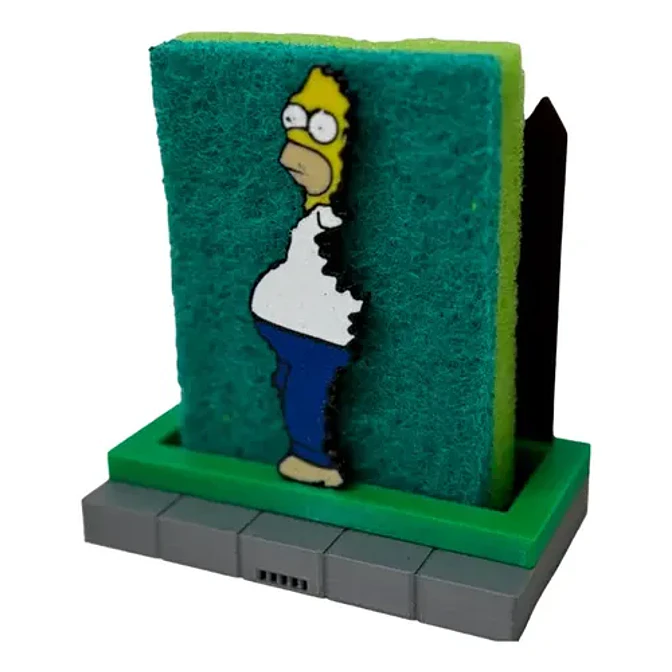 Soporte Para Esponjas De Homero Simpson Cocina Lavaplatos 1