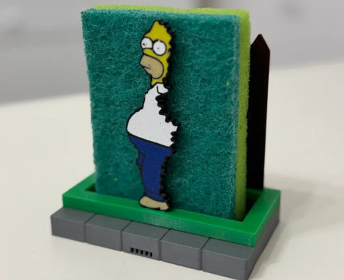 Soporte Para Esponjas De Homero Simpson Cocina Lavaplatos - Foto 2