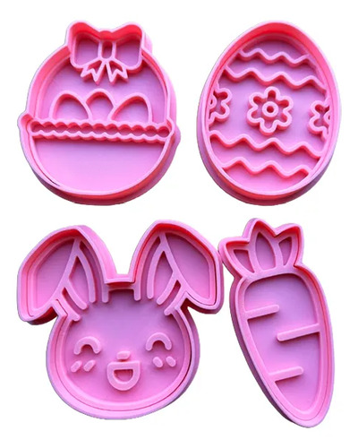 Cortadores De Galletas De Pascua  (pack 4 Un)