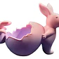 Figura Decorativa - Conejos De Pascua Con Huevo Roto - Miniatura 1