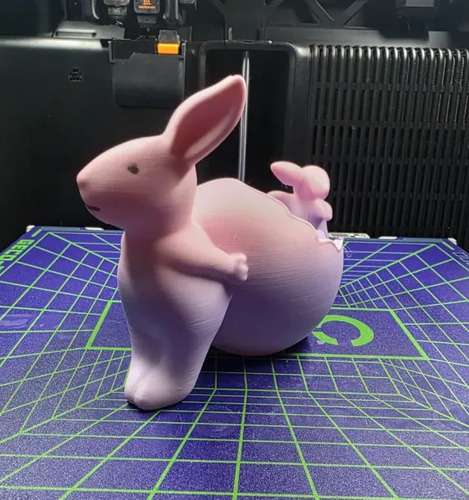 Figura Decorativa - Conejos De Pascua Con Huevo Roto - Foto 2