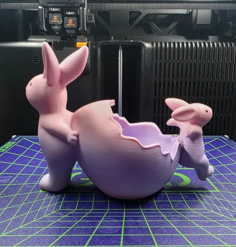 Figura Decorativa - Conejos De Pascua Con Huevo Roto - Foto 3